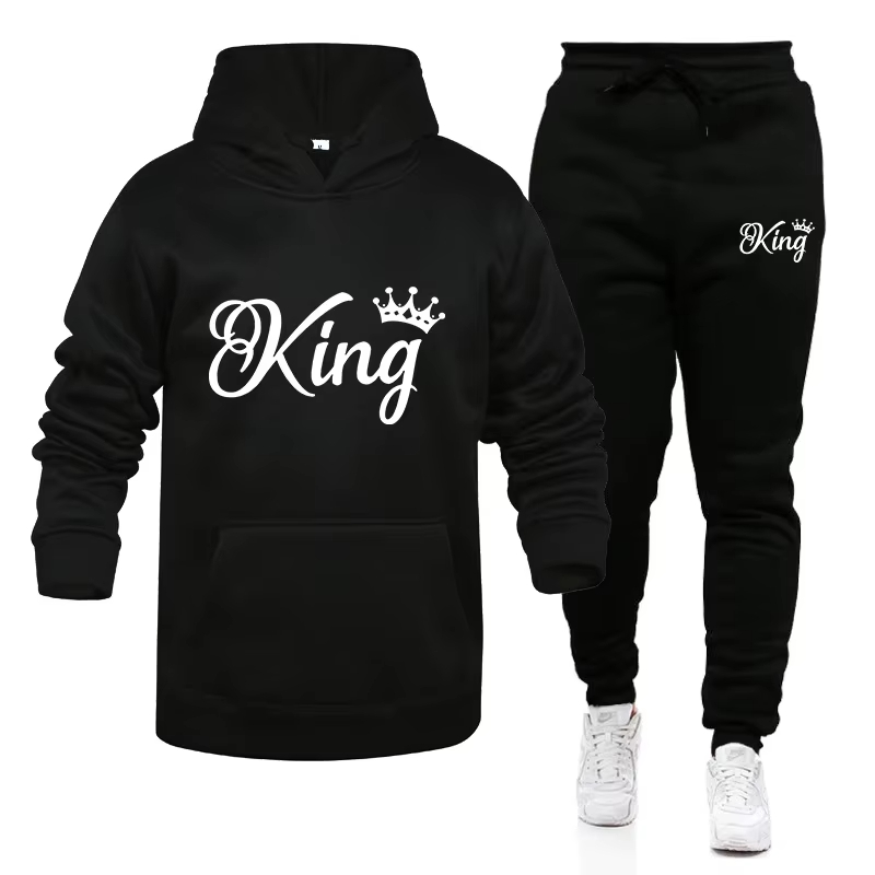 Hoodie Women Oversized - Men Women 2026 Winter Fleece 2‑Piece