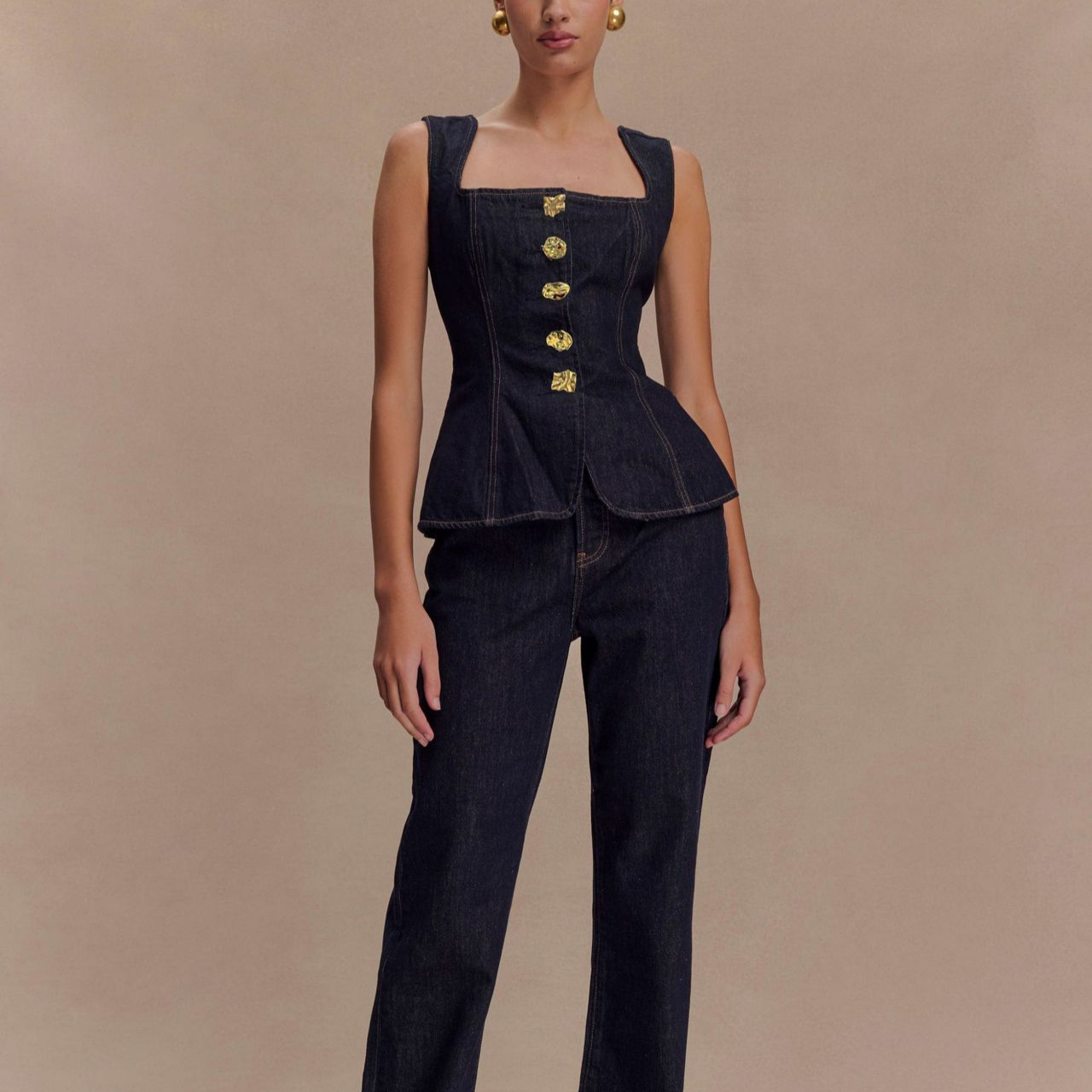 Women Fashion Jeans Top - Summer Denim Pant Sets Women 2025