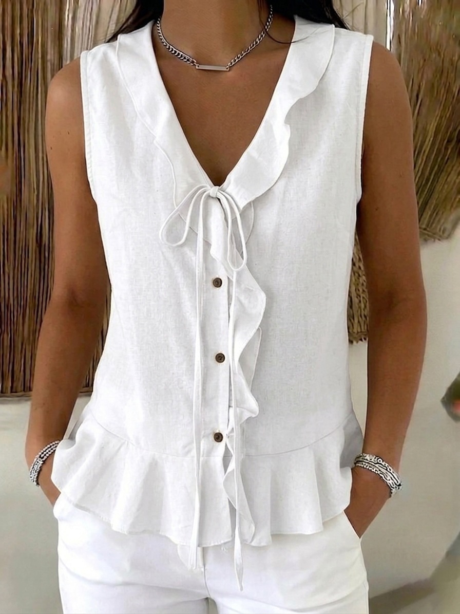 Women'S Fashion Trends Spring 2026 - Solid Casual Loose Blouses For Women