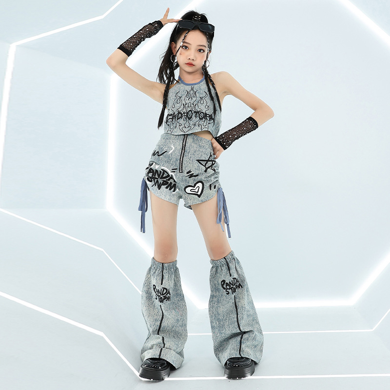 Women Fashion Jeans Top - Cool Girl Hip Hop Jeans Tops