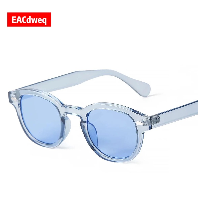 Fashion Transparent Blue Round - Women Fashion Glasses ulasan dan harga