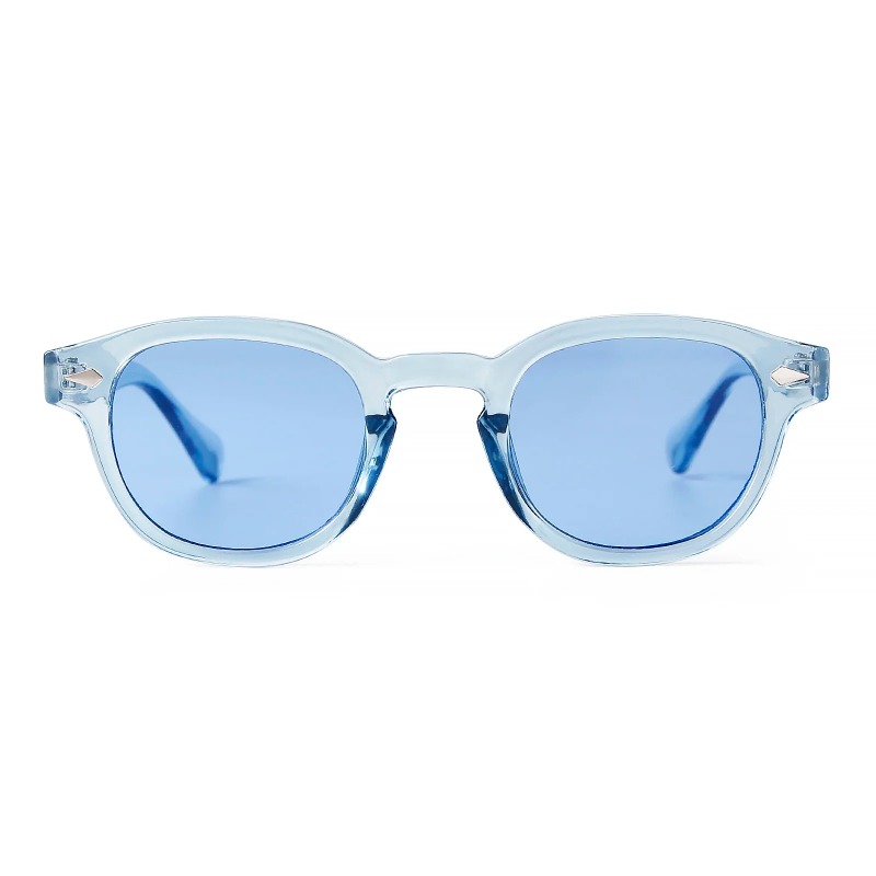 Fashion Transparent Blue Round - Women Fashion Glasses ulasan dan harga