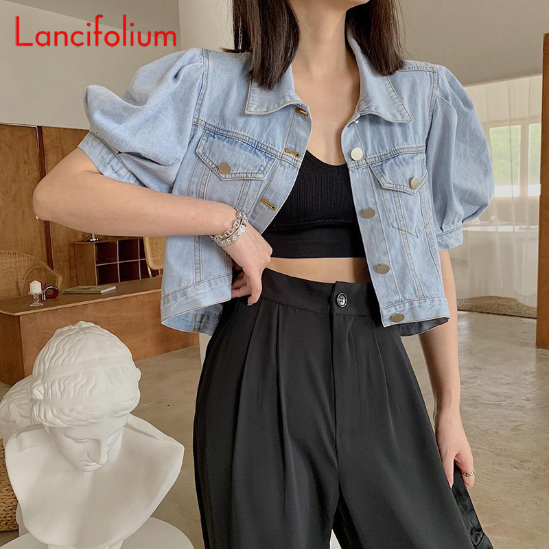 Summer Thin Basic Korean Fashi - Women Fashion Jeans Top ulasan dan harga