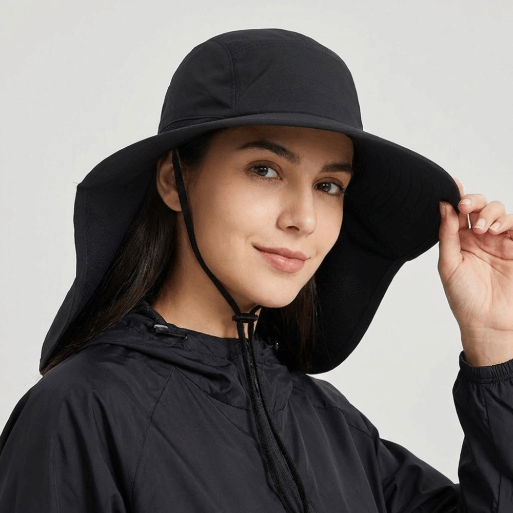 Fashion Wide Brim Outdoor Sun  - Women Fashion Hats ulasan dan harga