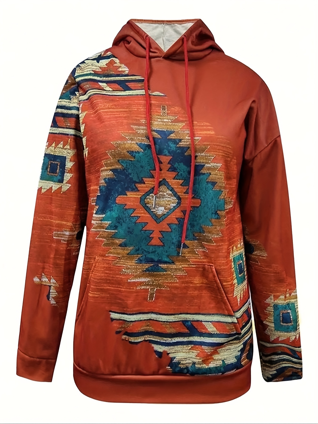 Women Plus Size Rust Western A - Hoodie Women Oversized ulasan dan harga