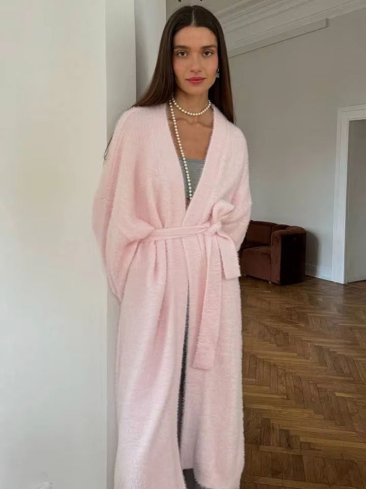 Hirsionsan 2024 Soft Knitted S - Longline Cardigan Knit ulasan dan harga