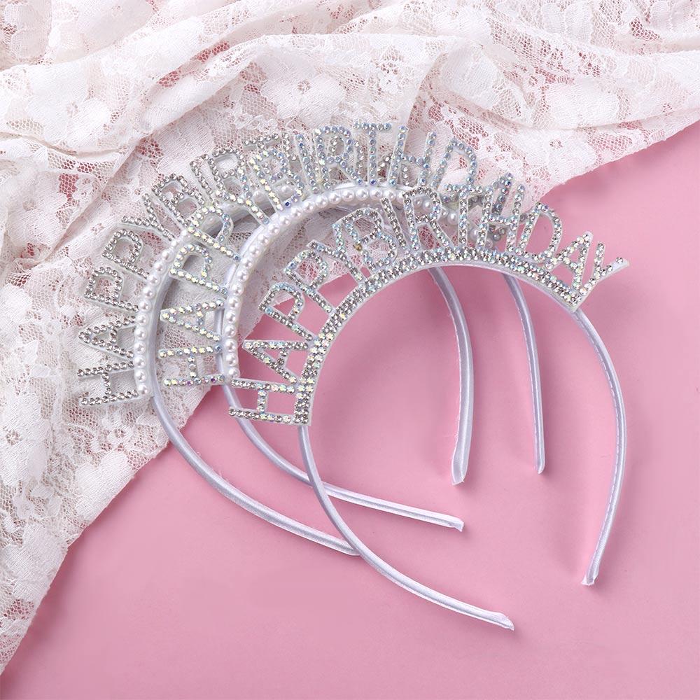 Hat Headdress Pearl Birthday D - Women Fashion Hats ulasan dan harga