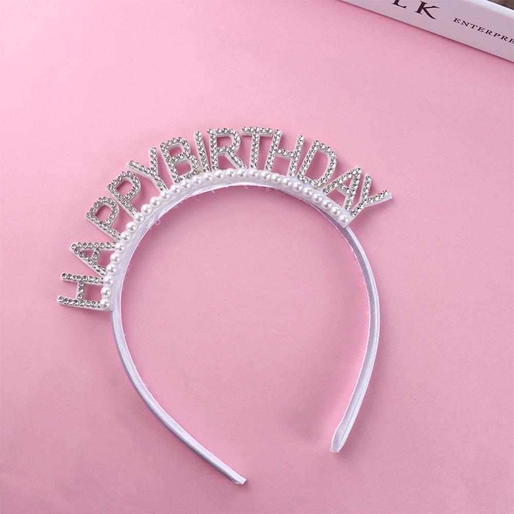 Hat Headdress Pearl Birthday D - Women Fashion Hats ulasan dan harga