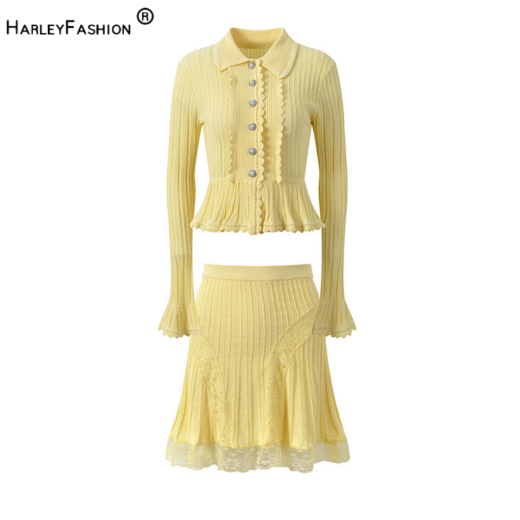 2026 Lady Solid Suit Turn-down - Longline Cardigan Knit ulasan dan harga