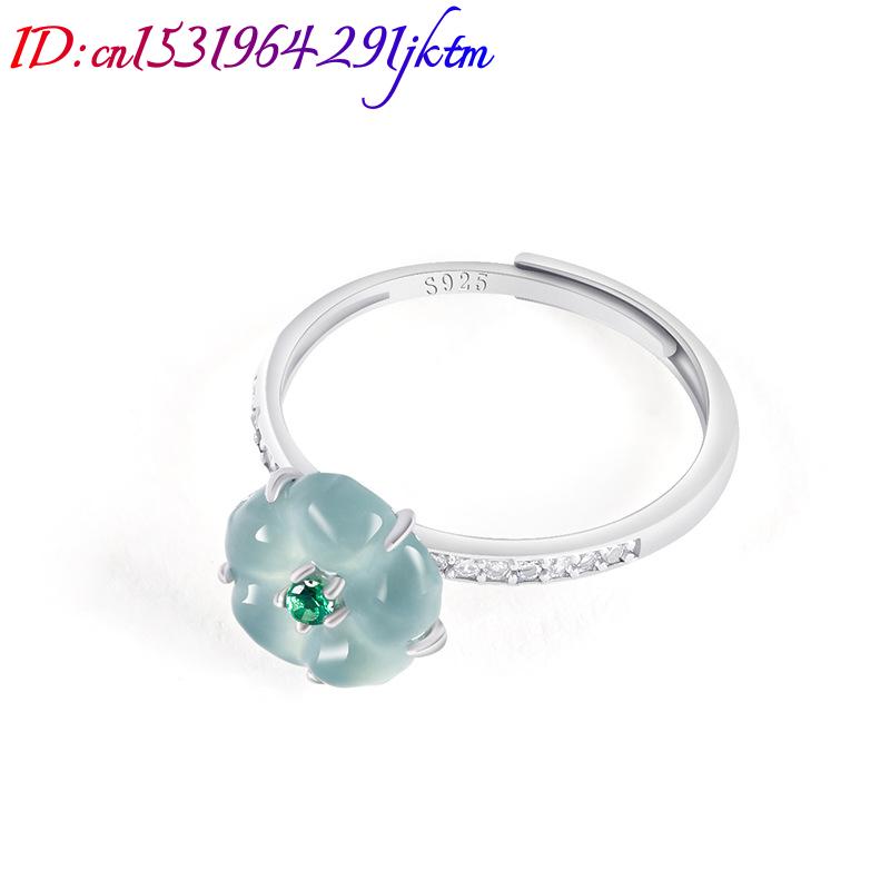 Blue Burmese Jadeite Flower Ri - Women'S Fashion Gifts ulasan dan harga