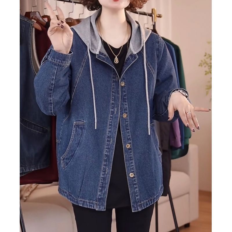 European High-Quality Denim Ja - Women Fashion Jeans Top ulasan dan harga