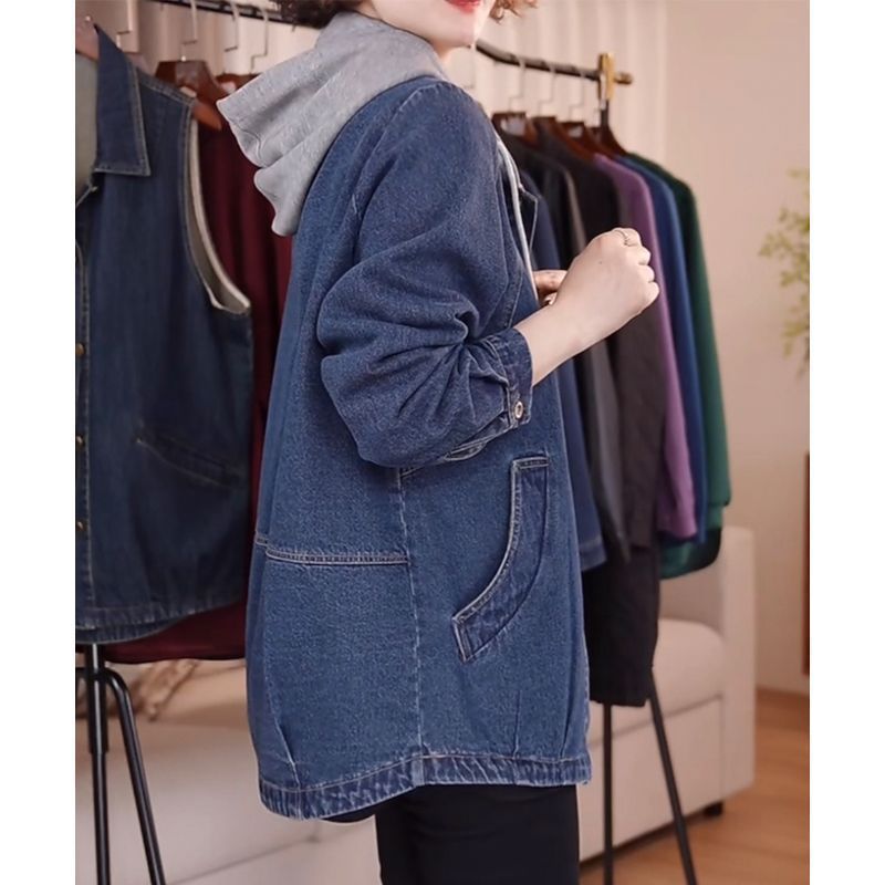 European High-Quality Denim Ja - Women Fashion Jeans Top ulasan dan harga
