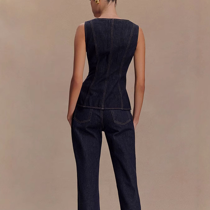 Summer Denim Pant Sets Women 2 - Women Fashion Jeans Top ulasan dan harga