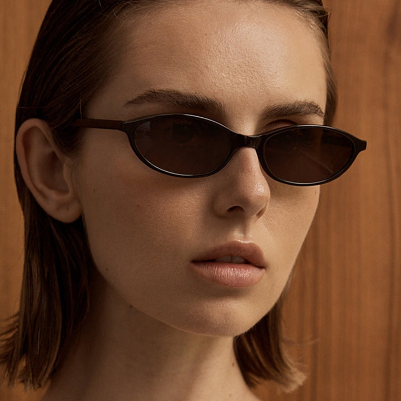 New Retro Oval Cat Eye Sunglas - Women'S Fashion In The 90S ulasan dan harga