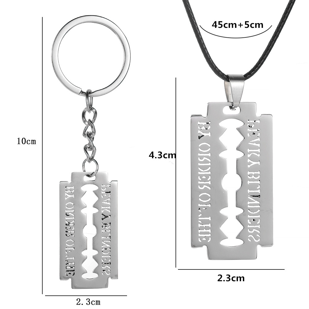 Razor Blade Keychain Stainless - Women'S Fashion Peaky Blinders ulasan dan harga