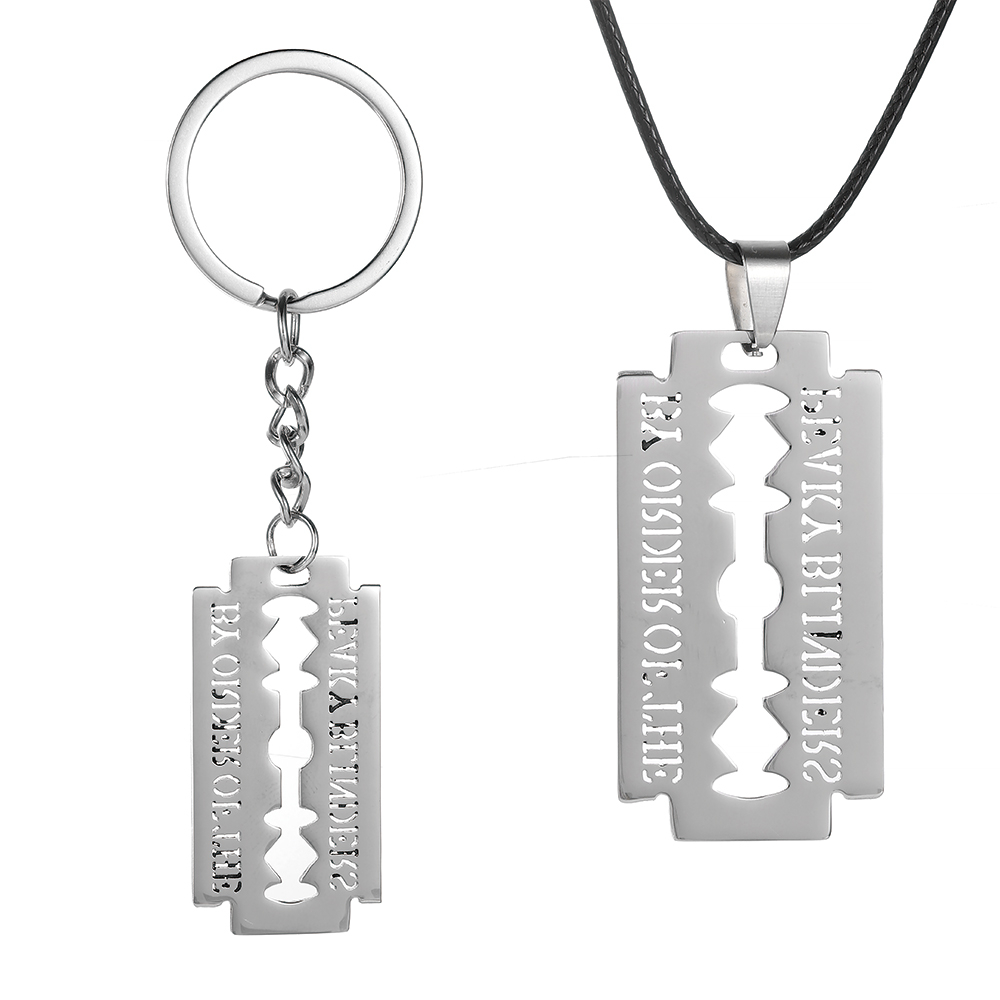 Razor Blade Keychain Stainless - Women'S Fashion Peaky Blinders ulasan dan harga