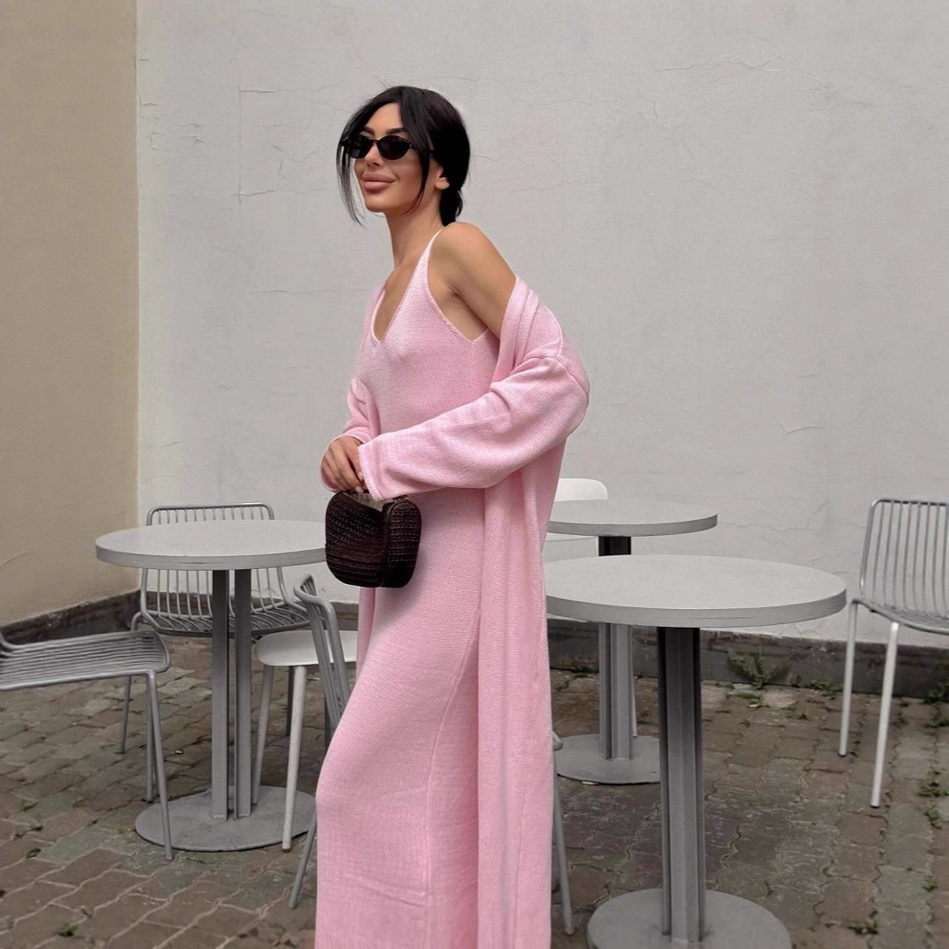 Dress Suit Women Knitted Cardi - Longline Cardigan Knit ulasan dan harga