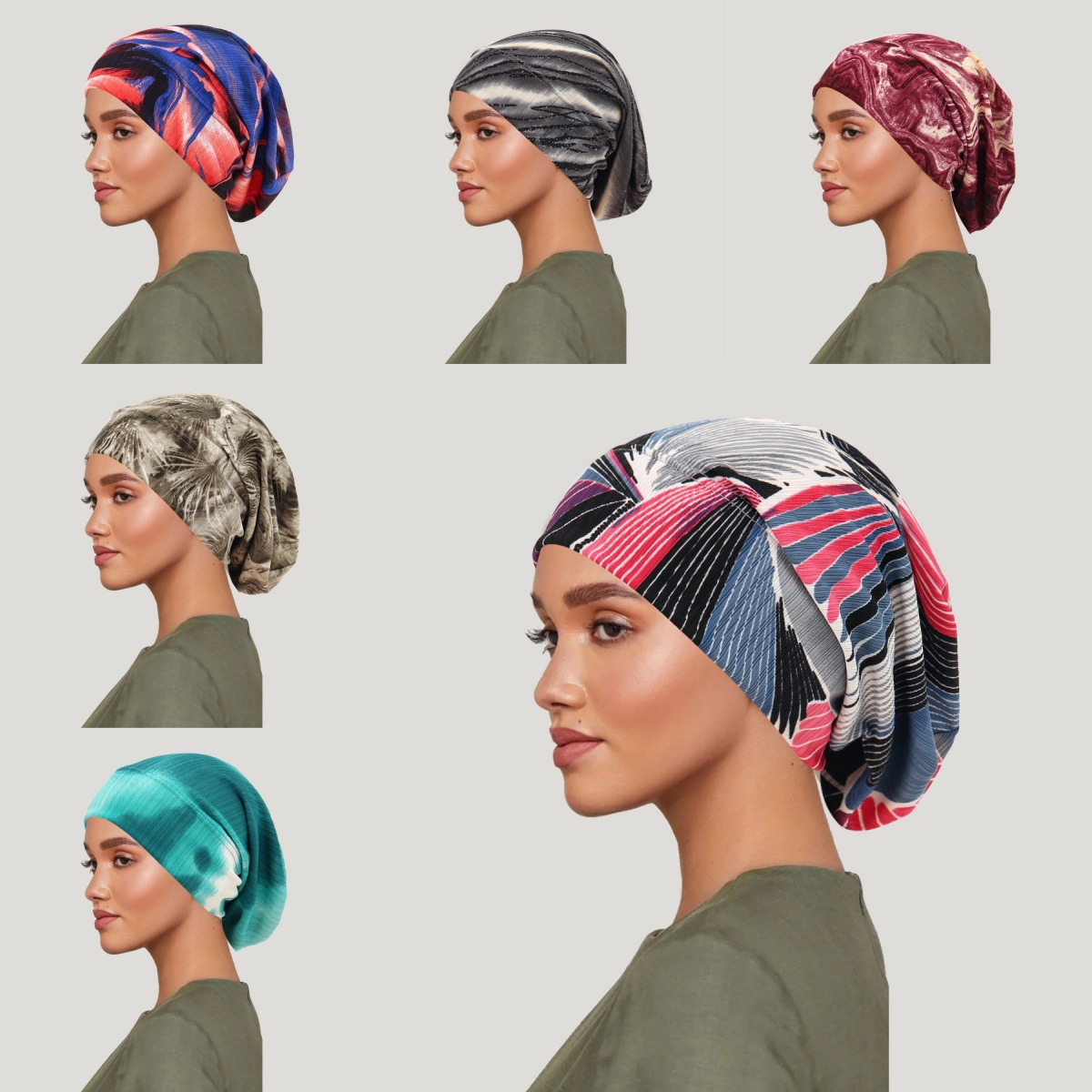 2026 New Tie-dye Hair Cover Ca - Women Fashion Hats ulasan dan harga