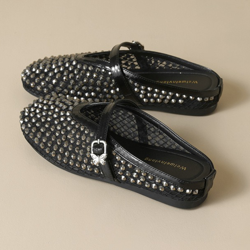 Mesh Rhinestone Brand Slippers - Women'S Fashion Sandals ulasan dan harga