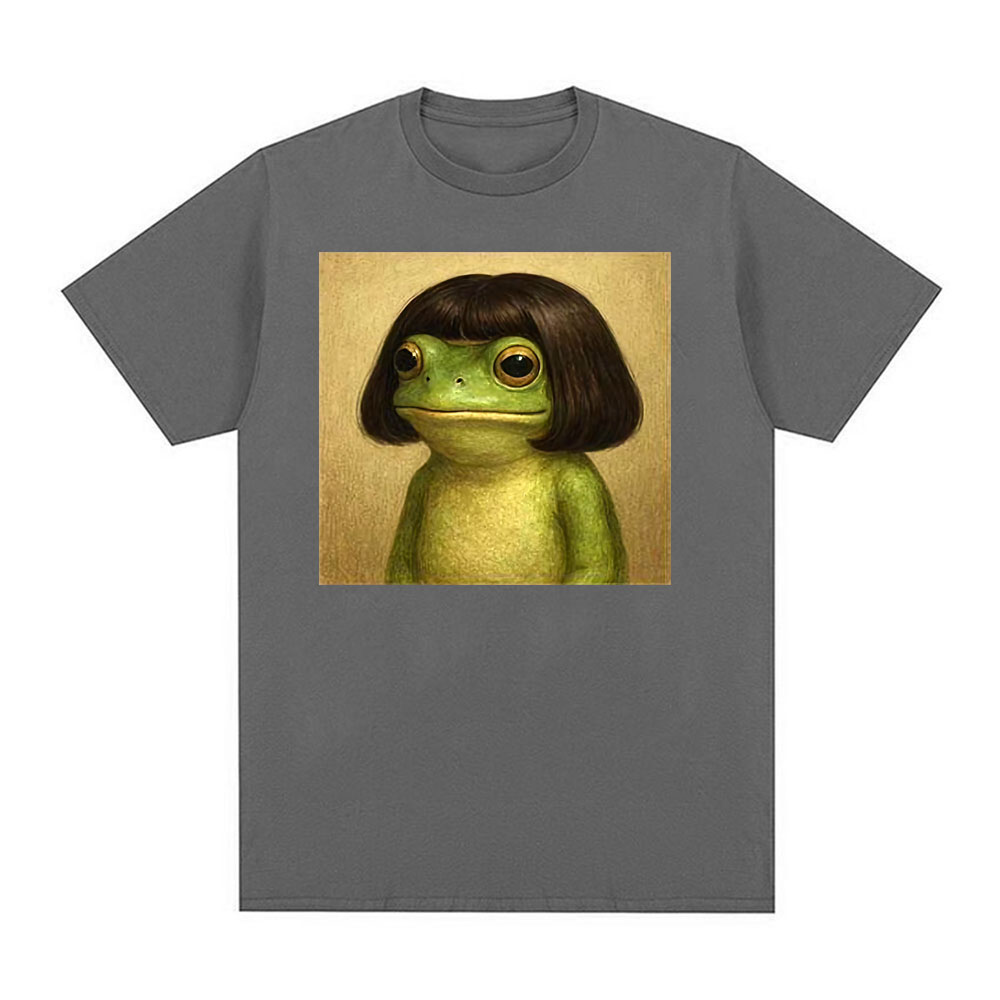 Funny Frog Face with Bob Hairc - Women'S Fashion In The 90S ulasan dan harga
