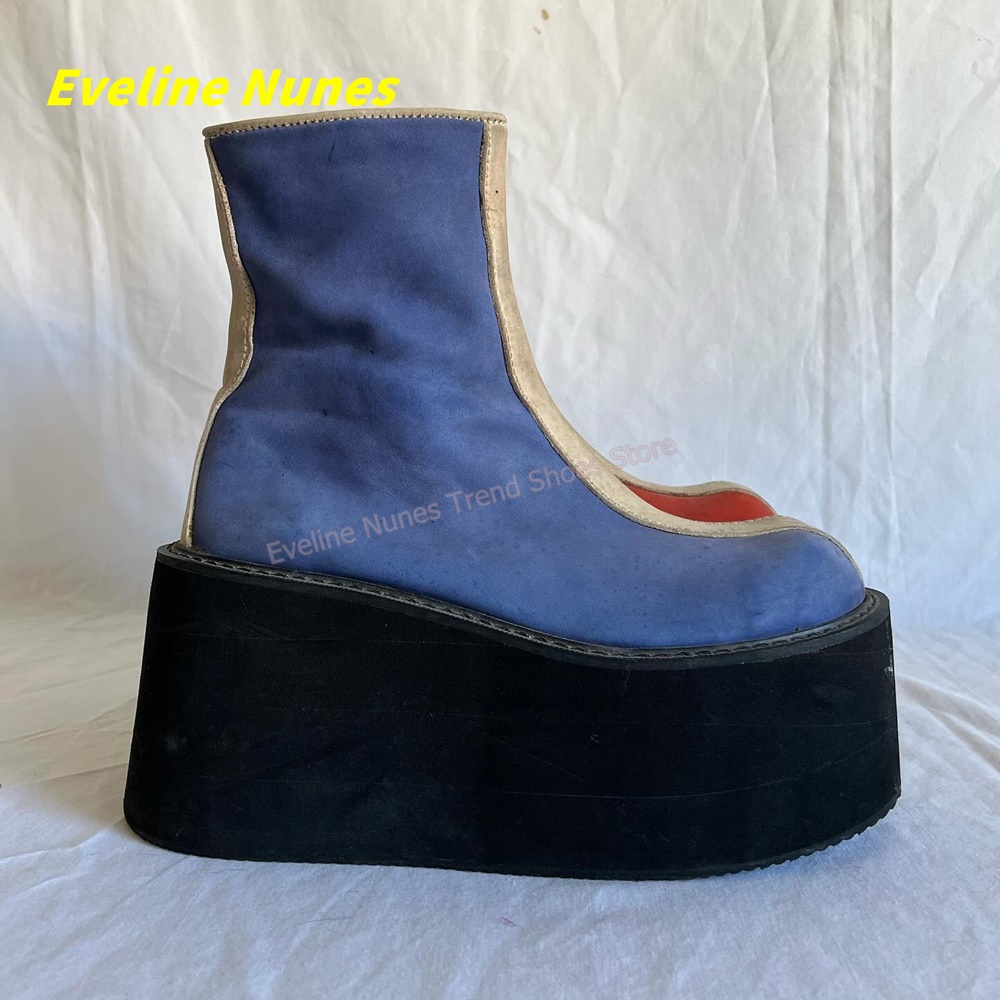 Y2K Red Blue Platform Ankle Bo - Women'S Fashion Trends Spring 2026 ulasan dan harga