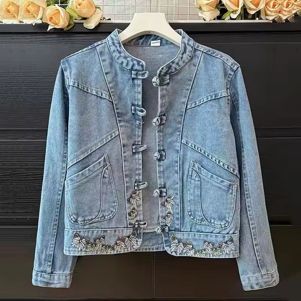 2025 Spring Autumn New Fashion - Women Fashion Jeans Top ulasan dan harga