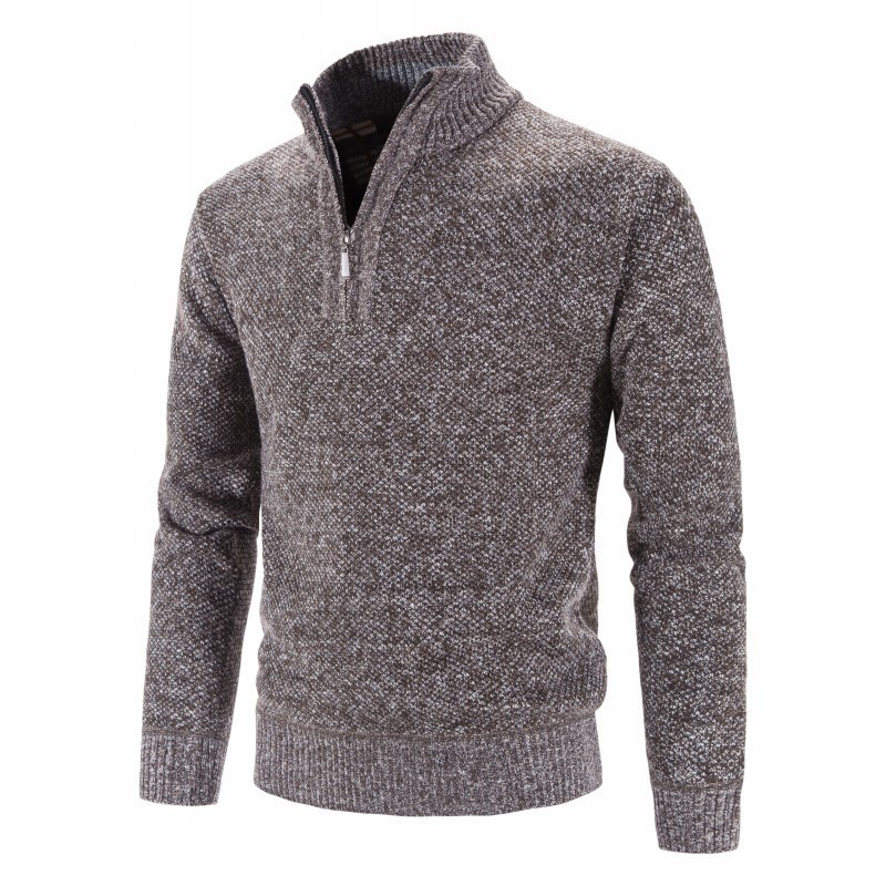 Men's Fleece Lined Thickened K - Longline Cardigan Knit ulasan dan harga