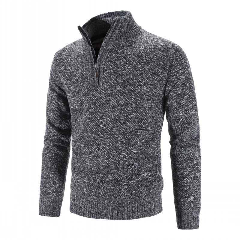 Men's Fleece Lined Thickened K - Longline Cardigan Knit ulasan dan harga