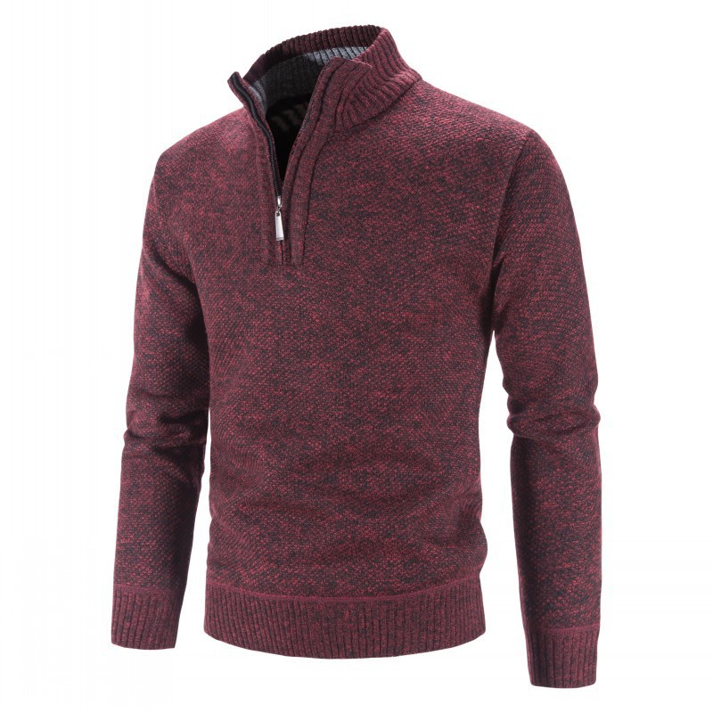 Men's Fleece Lined Thickened K - Longline Cardigan Knit ulasan dan harga