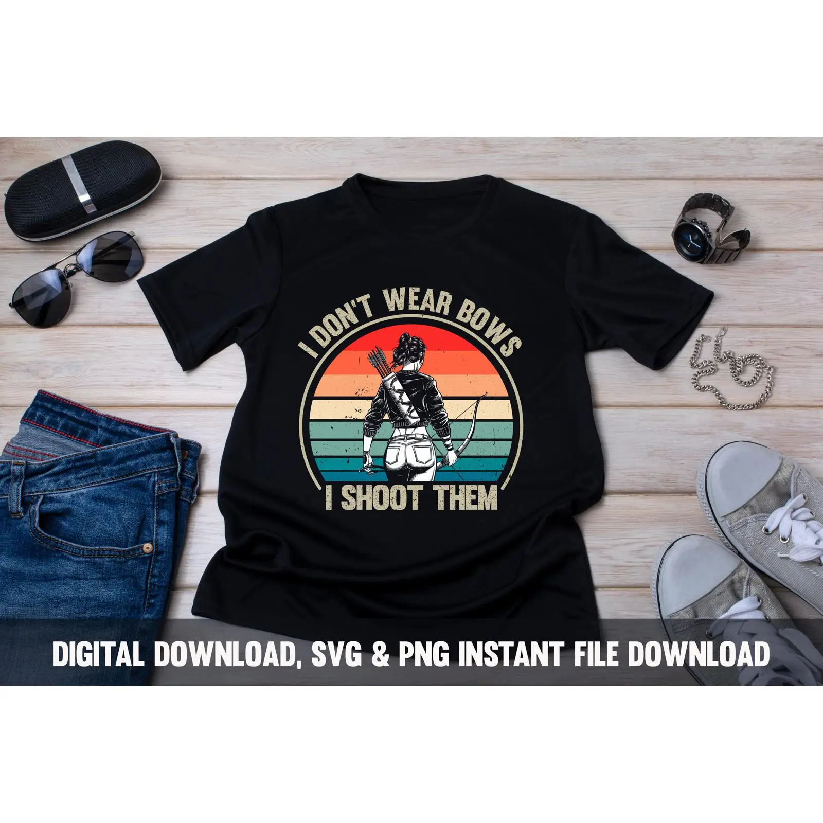 Archery Woman SVG PNG Hunting  - Women Fashion Png ulasan dan harga