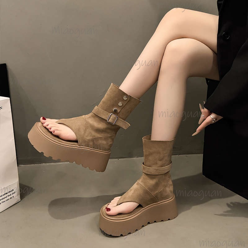 Khaki/Black Fashion Platform B - Women'S Fashion Trends Spring 2026 ulasan dan harga