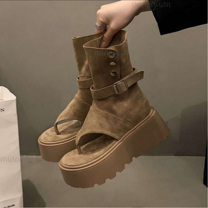 Khaki/Black Fashion Platform B - Women'S Fashion Trends Spring 2026 ulasan dan harga