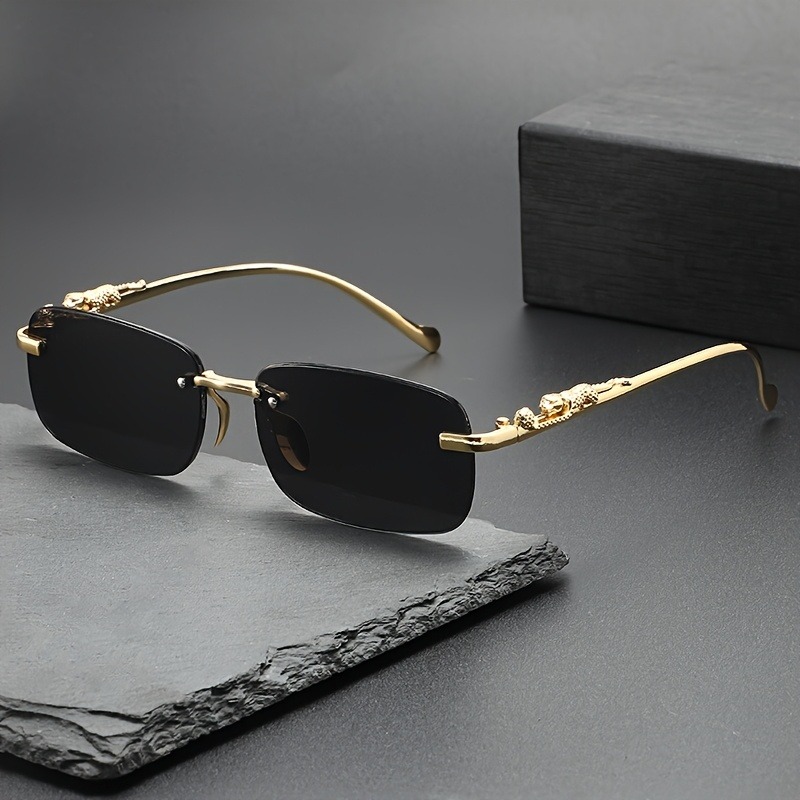 Fashion Rimless Metal Sunglass - Women Fashion Glasses ulasan dan harga