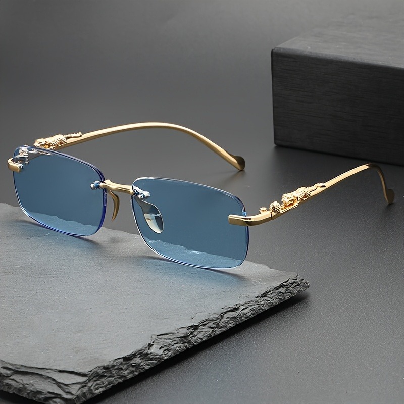 Fashion Rimless Metal Sunglass - Women Fashion Glasses ulasan dan harga