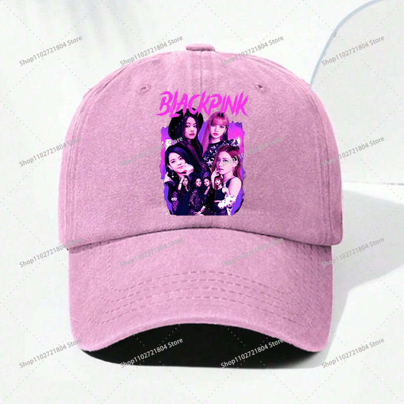 BlackPink Hip Hop Baseball Cap - Women Fashion Hats ulasan dan harga