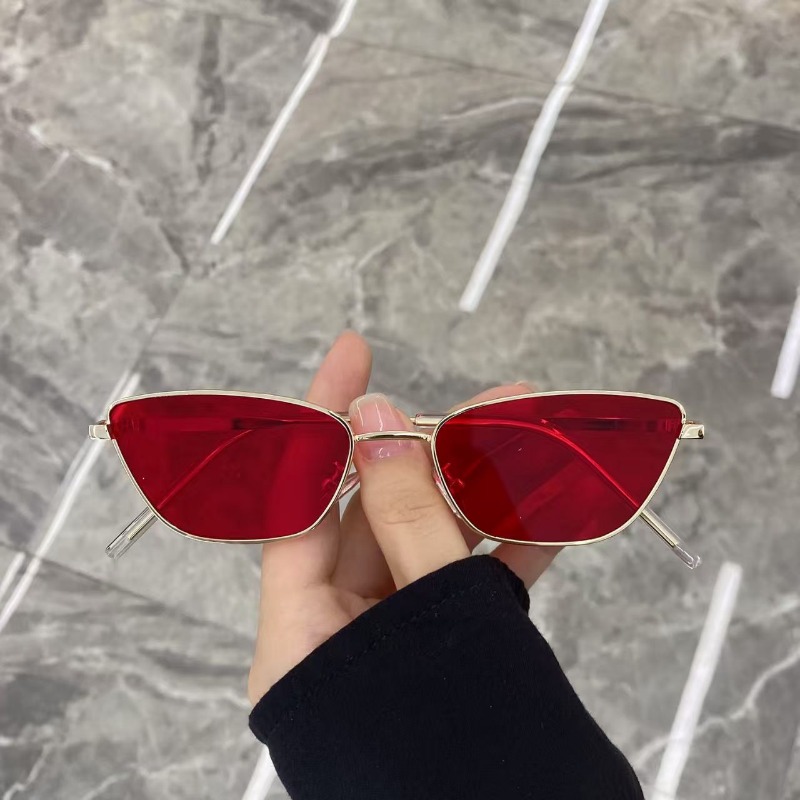 Fashionable Rhombus-Shaped Met - Women Fashion Glasses ulasan dan harga