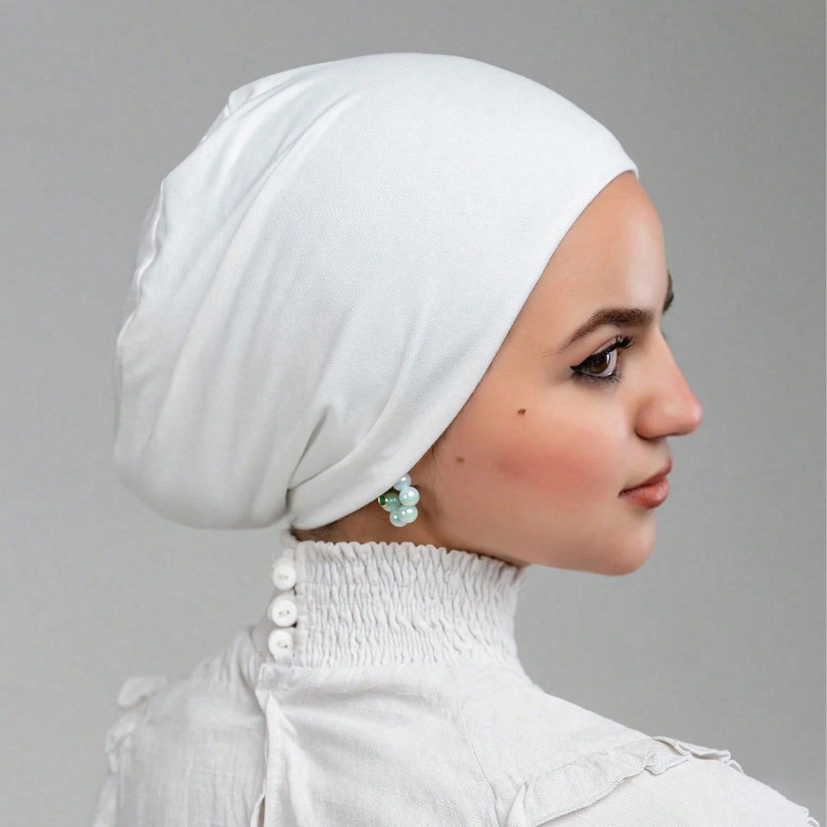 Hot Soild Cotton Modal Jersey  - Women Fashion Hats ulasan dan harga