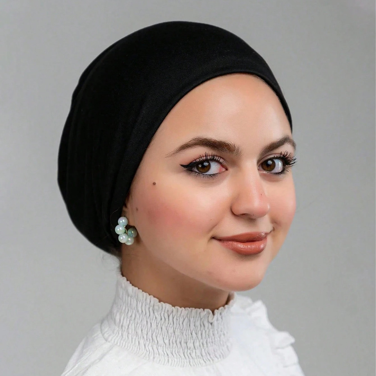 Hot Soild Cotton Modal Jersey  - Women Fashion Hats ulasan dan harga