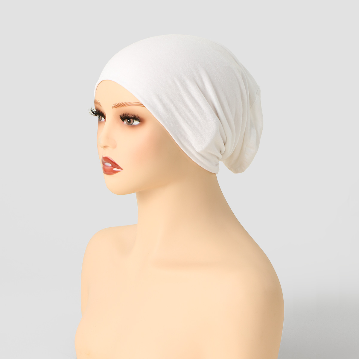 Hot Soild Cotton Modal Jersey  - Women Fashion Hats ulasan dan harga