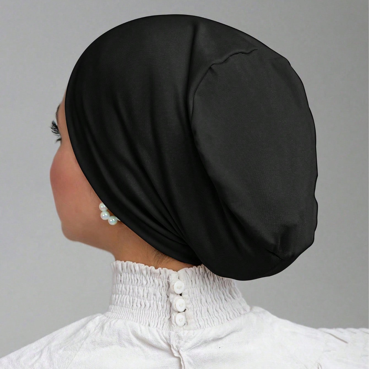 Hot Soild Cotton Modal Jersey  - Women Fashion Hats ulasan dan harga