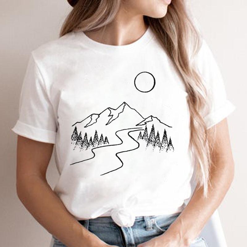 Fashion Cartoon T-shirt Female - Women'S Fashion In The 90S ulasan dan harga