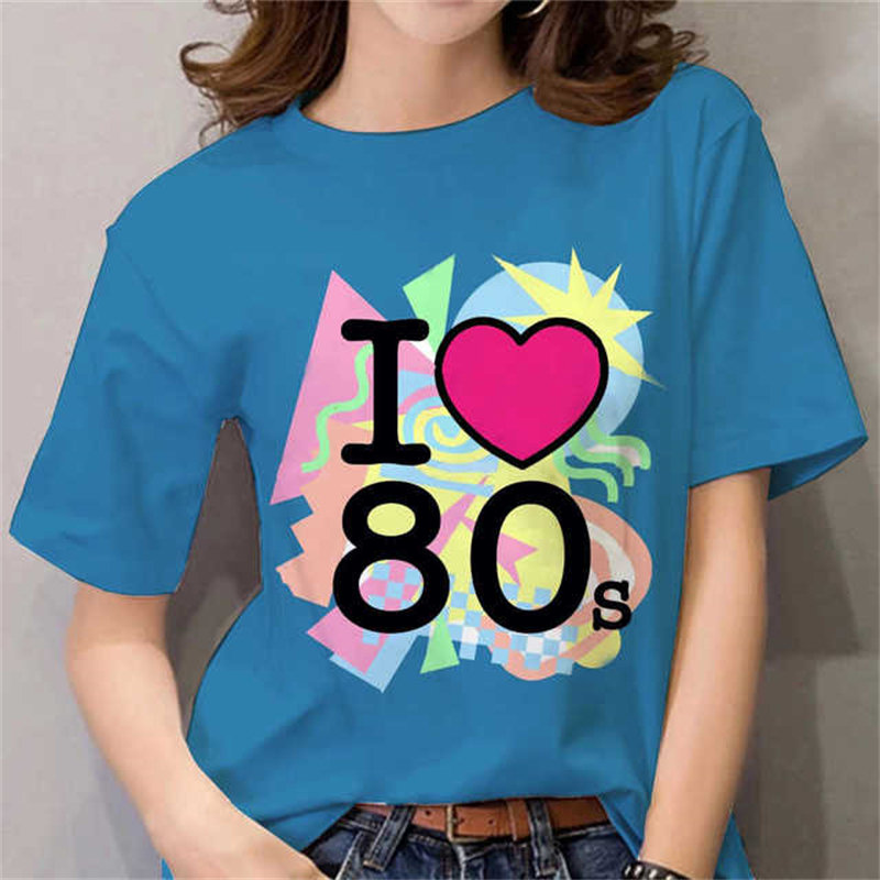 80s Womens T Shirt Femal Black - Women'S Fashion In The 90S ulasan dan harga