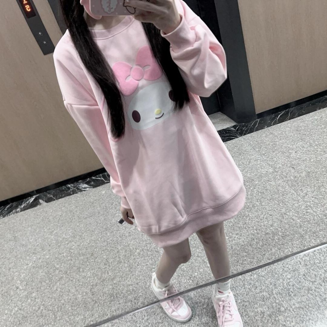 Sanrio Hello Kitty Printed Lon - Hoodie Women Oversized ulasan dan harga