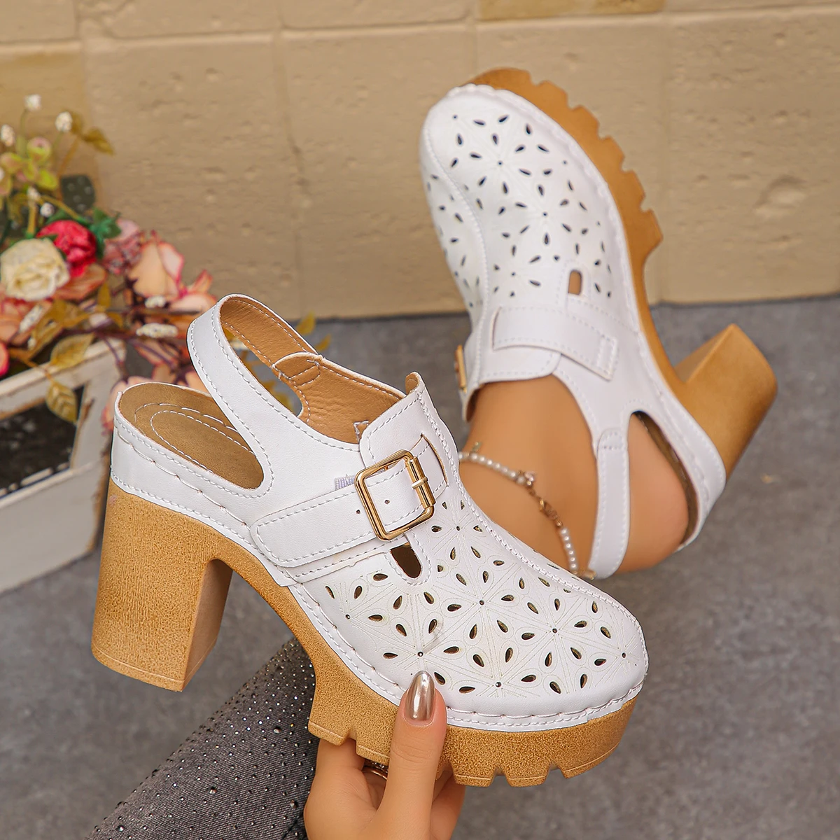 Large Size Women's Thick Heel  - Women Fashion Hats ulasan dan harga