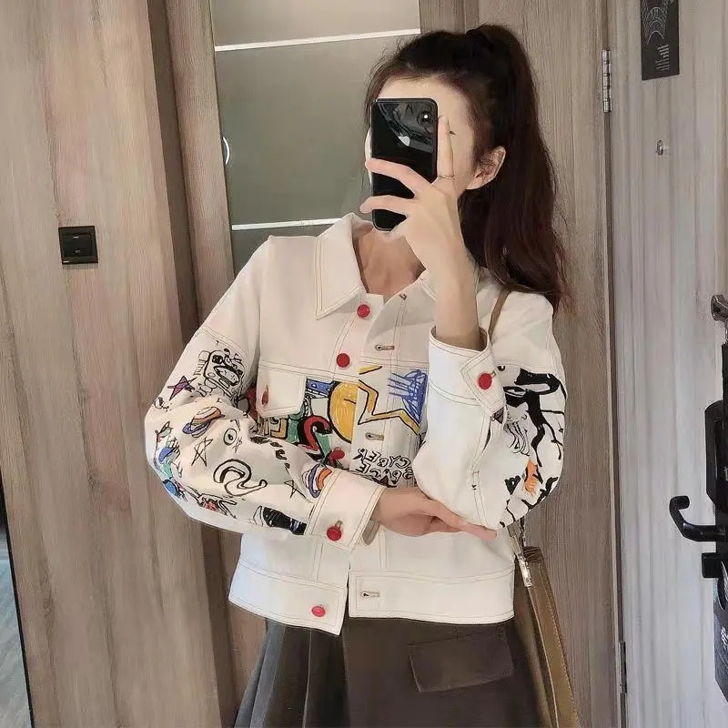 Korean Female Fashion Leisure  - Women Fashion Jeans Top ulasan dan harga