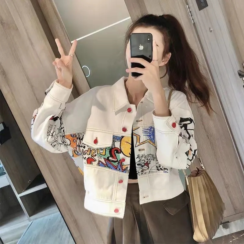 Korean Female Fashion Leisure  - Women Fashion Jeans Top ulasan dan harga