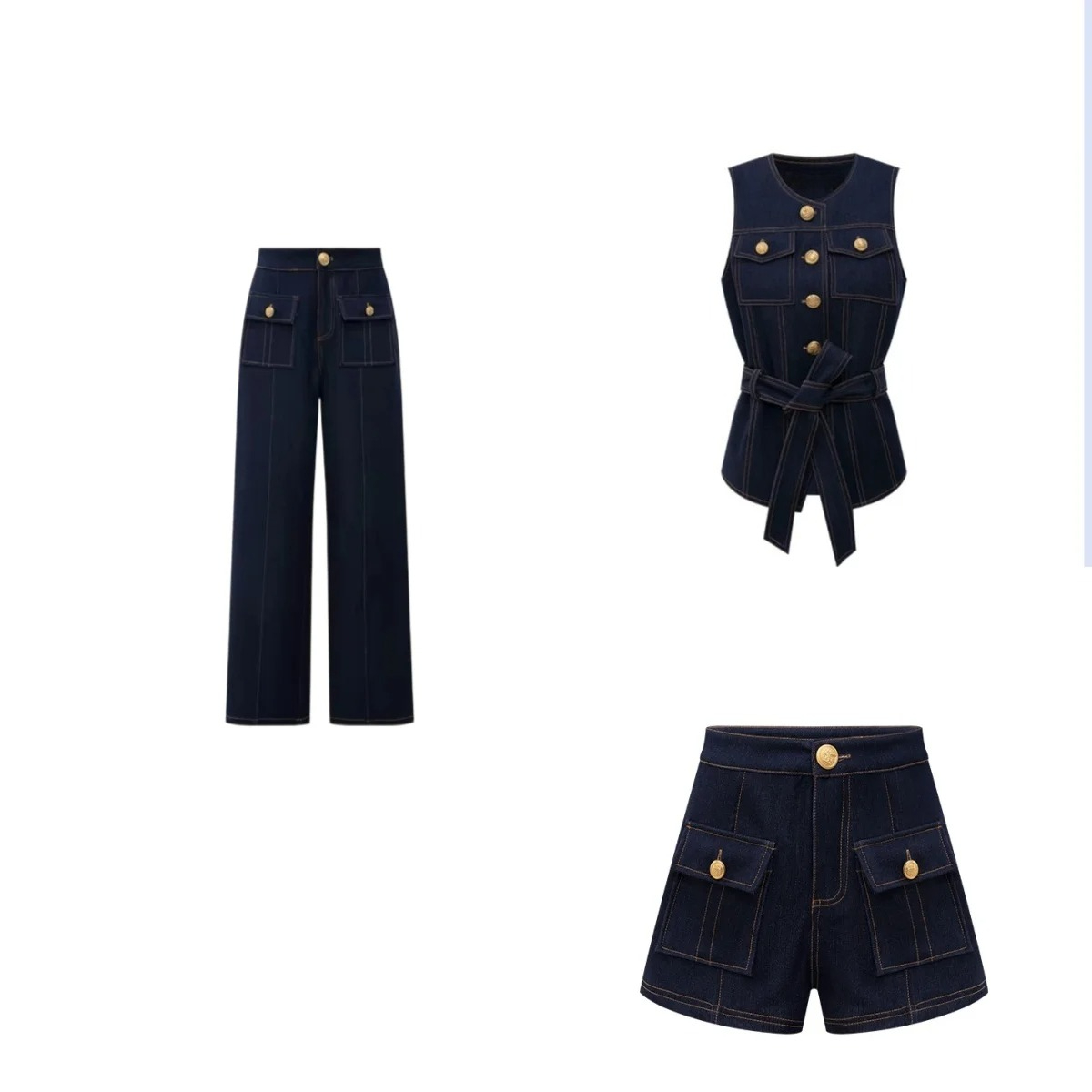 Y2K 2026 new button retro jean - Women Fashion Jeans Top ulasan dan harga