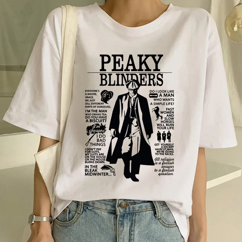 Harajuku Peaky Blinder Women T - Women'S Fashion Peaky Blinders ulasan dan harga