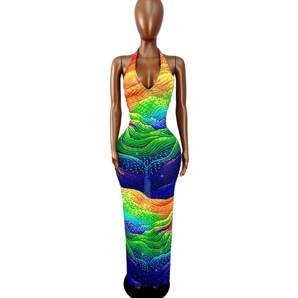 Irregular Line Pattern Designe - Women Fashion Designer Dresses Photos ulasan dan harga